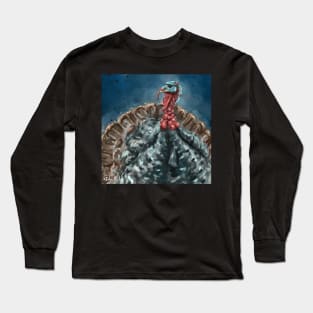 Painting of a Turkey (Bird) in a Contemporary Style Long Sleeve T-Shirt